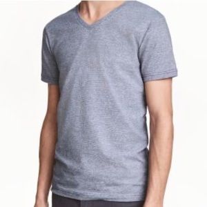 (MENS) H&M | Heathered V-Neck Tee